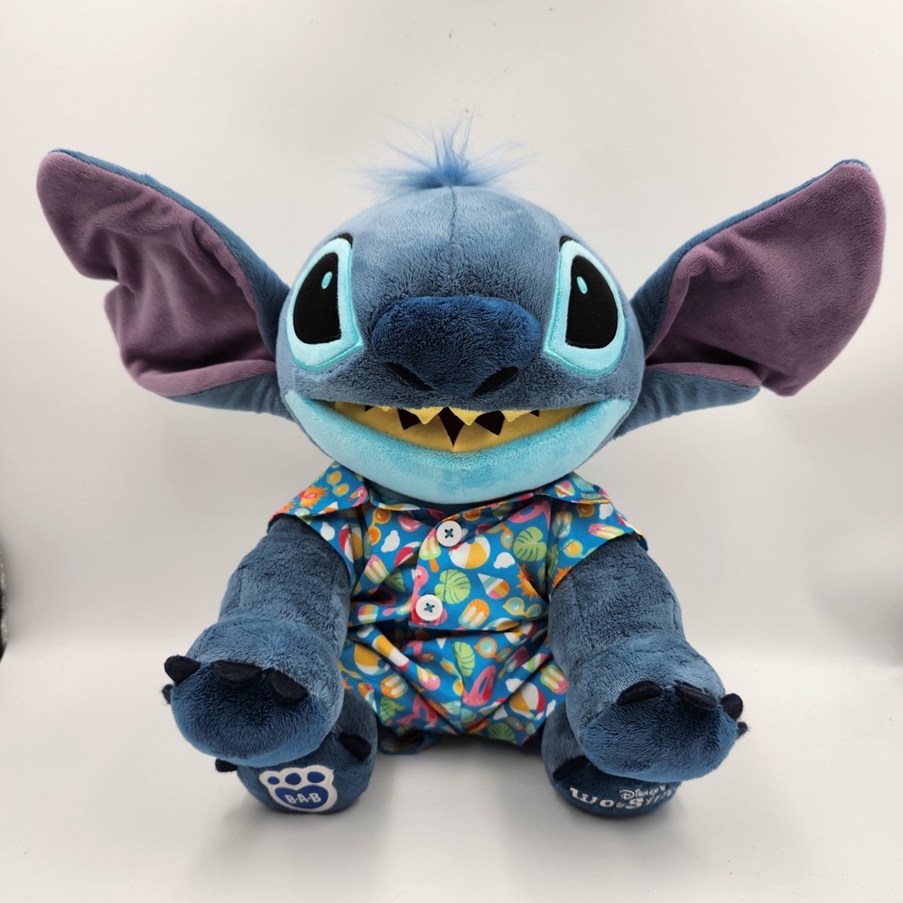 Build-A-Bear Disney Stitch Plush Talking Unisex Summer Fun Disneyana Lilo Toy
